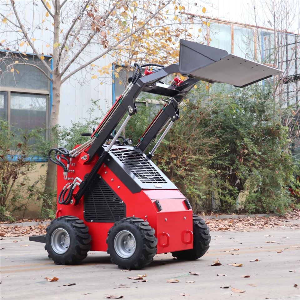 Máy xúc lật có bánh xe nhỏ gọn